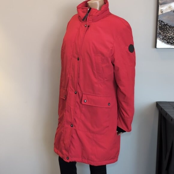 Calvin Klein Goose Down Winter Parka Coat CK Performance Mid Length Insulated XL - Picture 5 of 16